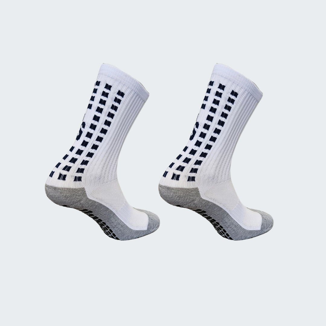 Grip Socks - White Size 10+